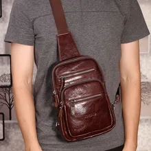 Высокое качество Для мужчин тенденция крест Средства ухода за кожей коровьей Пояса из натуральной кожи Посланник обновления известного бренда Ретро груди мешок Day Pack New