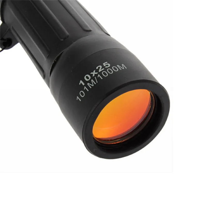 Супер высокая мощность 10x25 Портативный HD Оптика BAK4 ночного видения Монокуляр телескоп