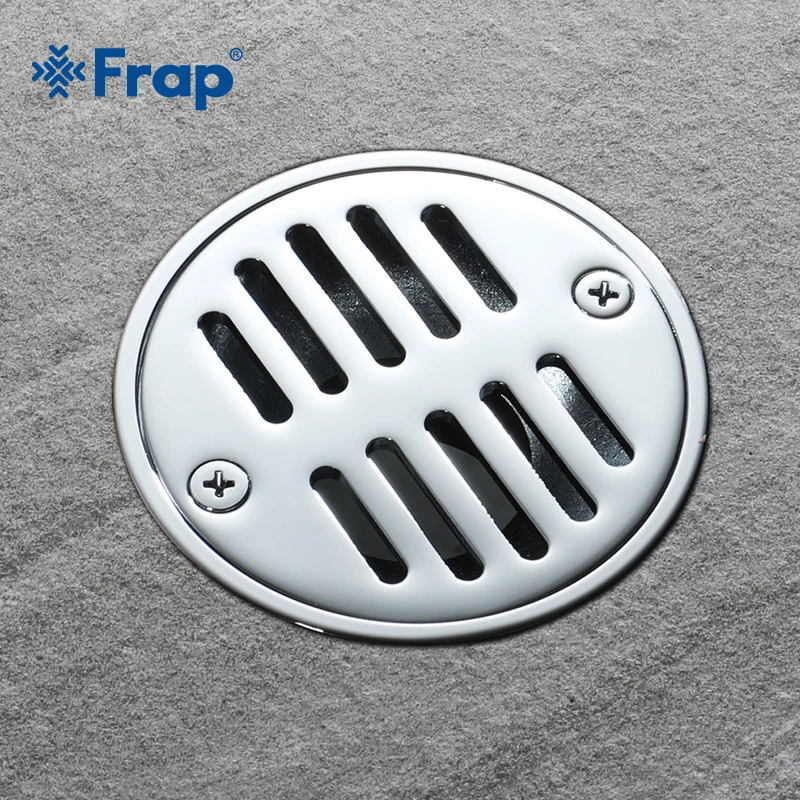 Frap New Arrival Copper Modern Style Shower Floor Drain Bathroom Supplies Deodorant Round Waste