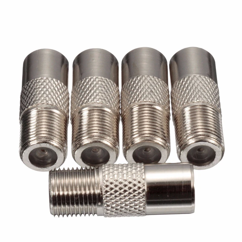 MTSPACE 5 шт./компл. гнездо типа F из алюминиевого сплава к антенне Coax RF IEC переходник с