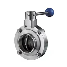 SS304 стыковая сварка клапан-бабочка w/Pull обрабатывать кремний прокладка