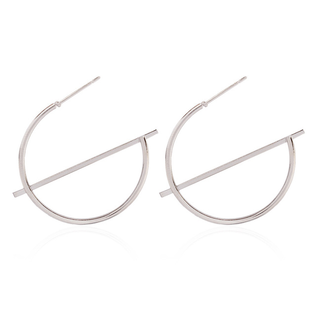 Statement Earrings 2019 Big Geometric Round Earrings For Women Hanging Dangle Earrings Drop Earing Modern Female Jewelry
