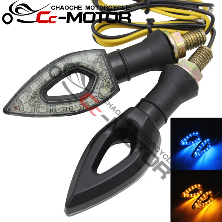 

For Kawasaki ZX-6R 636 ZX-9R ZX-10R ZX-12R ZX-14R ZZR1400 Rear Turn Signal Lights Direction Lamp Indicator Steering Lamp 1Pair