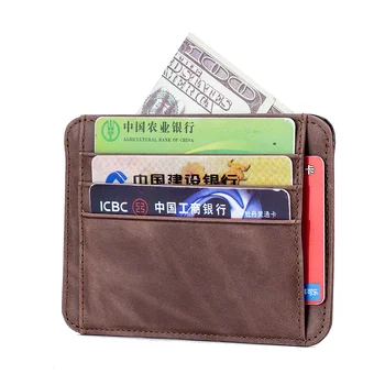 

Women Cowhide Leather Designer Card Holder Men Luxury Credit Card Case High Quality Slim ID Wallet Brand Business Card Organizer