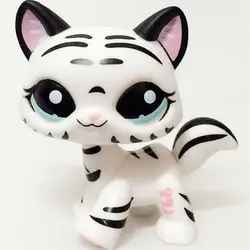НОВЫЙ РЕДКИЙ Lps Pet Shop игрушка короткошерстная кошка большой Дэйн черный, белый цвет в полоску Lps фигурку собирать 41 стиль классический Best