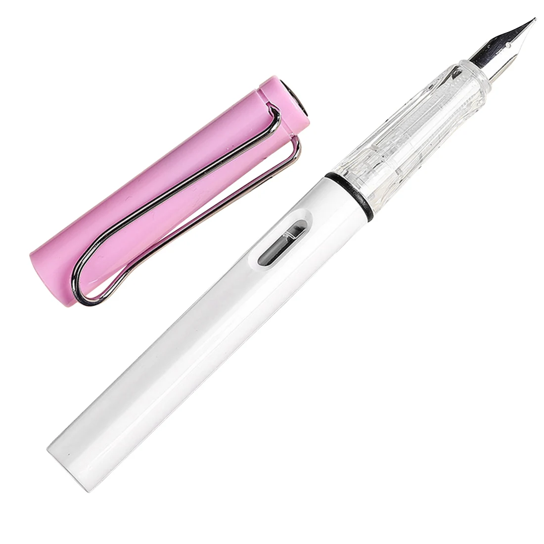 Цветная Новая мода 0,5 мм 0,38 мм авторучка Высокое качество Сменные чернила ручка бизнес студенческие канцелярские принадлежности - Цвет: white and purple