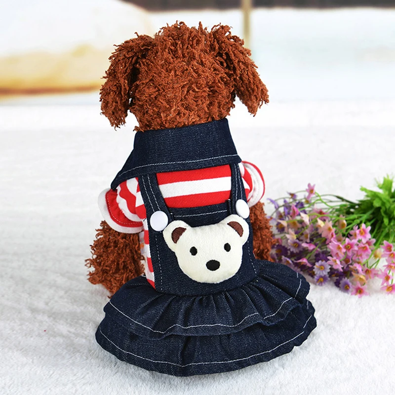 Милый комбинезон для собак/платье для маленьких собак, Зимняя Теплая Одежда для питомцев, куртки для щенков, костюмы для медведя, костюм для питомцев, одежда для чихуахуа