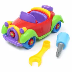 Дети разборка сборки Классическая Игрушечная модель автомобиля строительные наборы DIY Кирпичи головоломка с сборкой отвертка игрушки