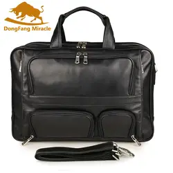 Пояса из натуральной кожи для мужчин's портфели ноутбука крупная сумка бизнес 17 дюймов компьютер сумка дорожные сумки коровьей Tote Crossbody