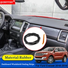 QCBXYYXH автомобиль-Стайлинг резиновые анти-Шум Звукоизолированные пыле приборной панели автомобиля Лобовое стекло щеточное для Ford Everest