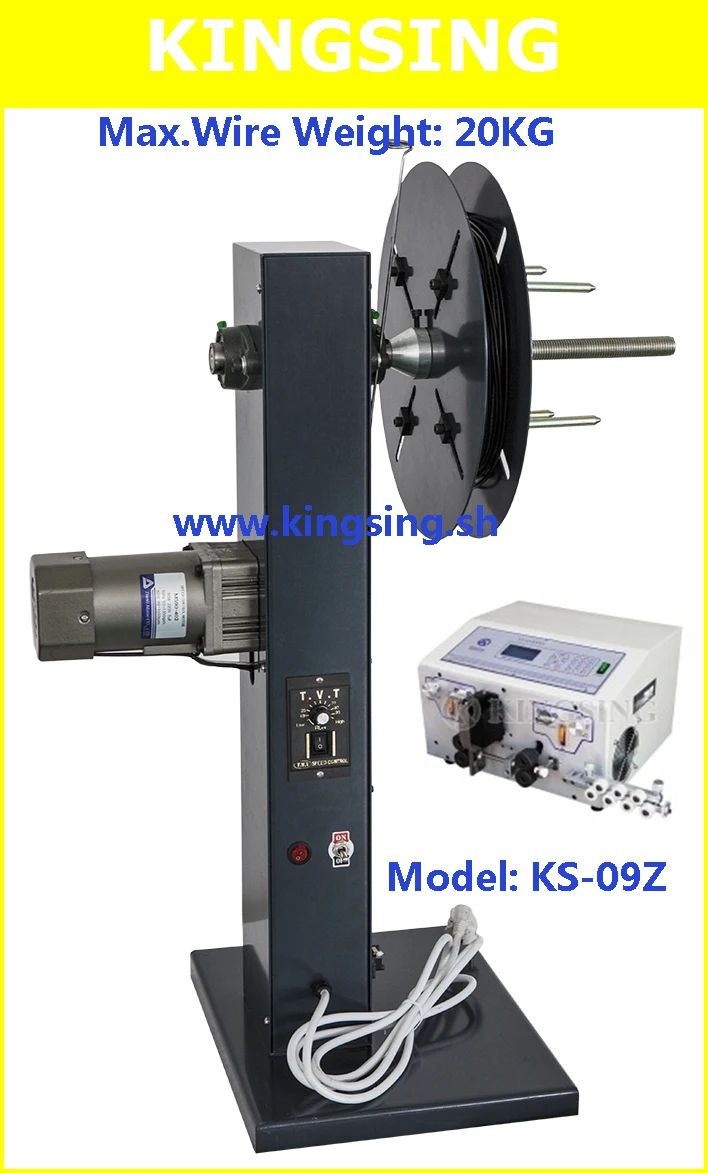 Automatic Wire Prefeeder Prefeeding Machine Dereeling KS-09Z + Free shipping by DHL air express(door to door) |