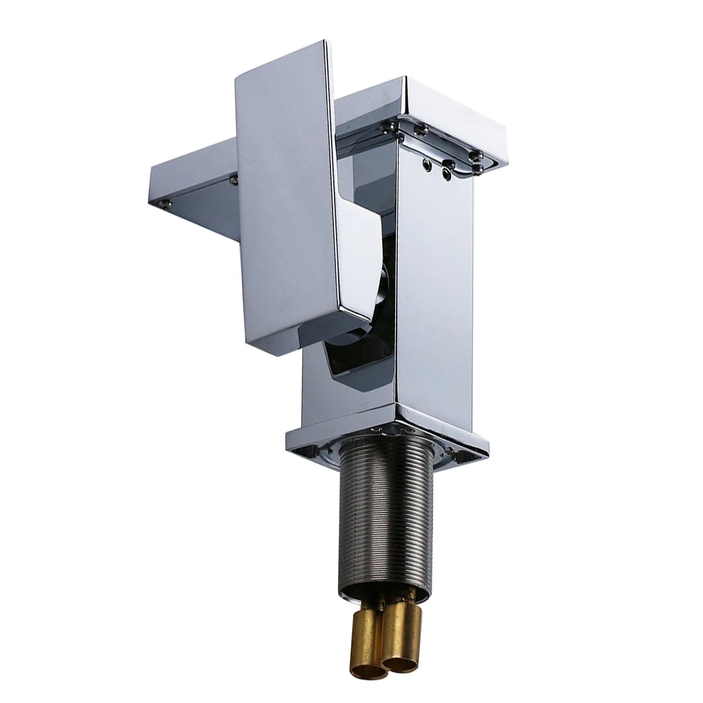 

Chrome Finished Basin Sink Mixer Tap Bathroom Kitchen Waterfall Sink Tap Faucet with LED Color Changing Light