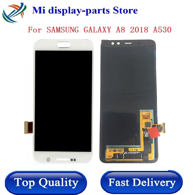 Super AMOLED LCD For SAMSUNG GALAXY A8 2018 A530 LCD Display Touch Screen Digitizer Assembly Replacement parts for samsung A8