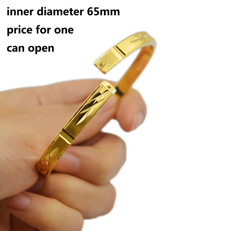 bangle bracelet Ethlyn Fashion Dubai Gold Jewelry Gold Color For Ethiopian Gift