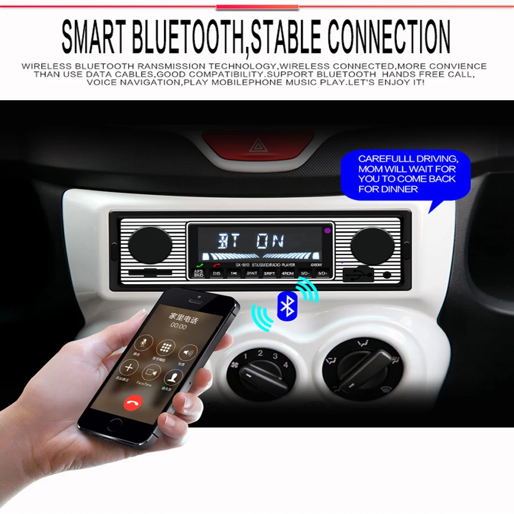 Podofo 12 в автомобильный Радио плеер Bluetooth Стерео FM MP3 USB SD AUX аудио Автоэлектроника Авторадио 1 DIN oto teypleri радио