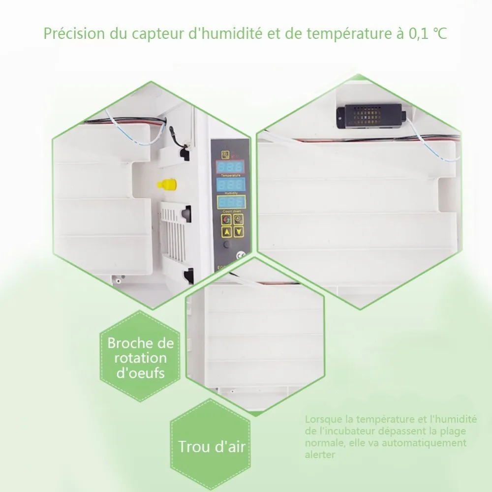 Wholesale 24 Eggs Incubator panel egg tray 60W Automatic Poultry Chicken Duck Eggs Hatcher Machine 110V/ 220V EU/US/UK Wholesale 24 Eggs Incubator panel egg tray 60W Automatic Poultry Chicken Duck Eggs Hatcher Machine 110V/ 220V EU/US/UK