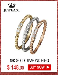 18k Pure Gold Rings Noble Diamond 750Solid Female Exquisite Elegant Precious Fine Jewelry Beautiful  Women Ring