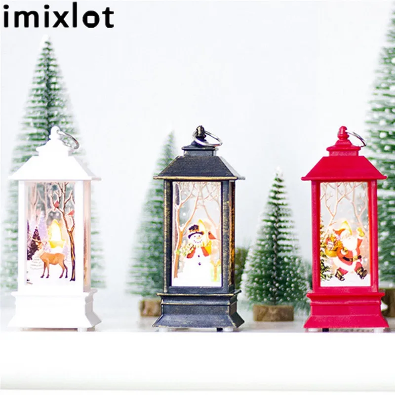 Imixlot Christmas Candle Decorations Creative Mini Desktop Decoration Hanging Candlestick Party Lights | Дом и сад
