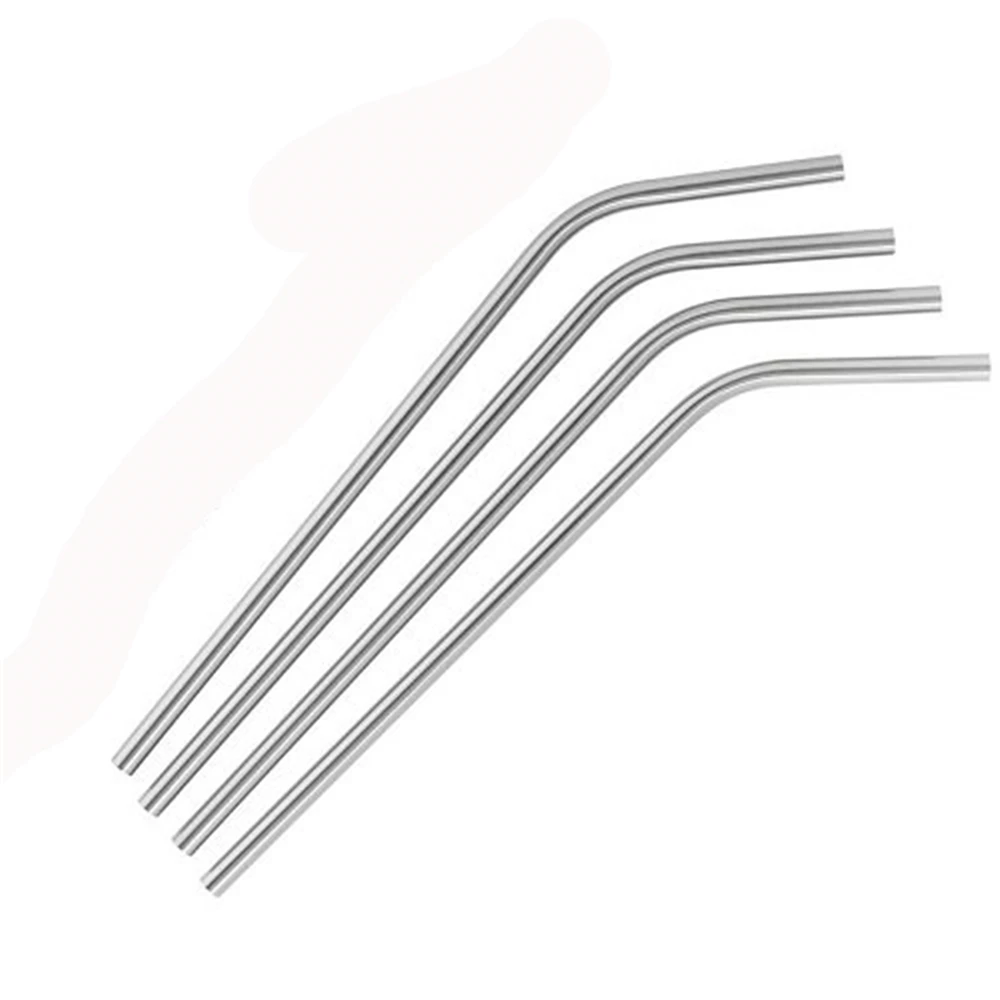 1000 pcs 205mm / 8.07" Reusable Drinking Straw Stainless Steel Straw For Beer Fruit Juice Drink