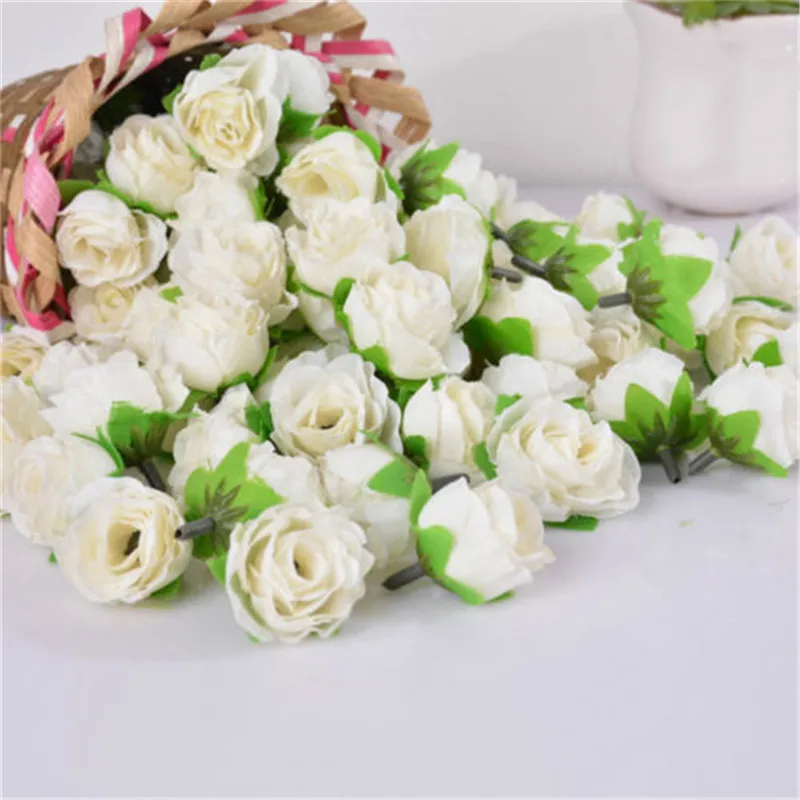 50pcs/lot 3cm Mini Simulation Rose Flower Head DIY Artificial Flowers for Wedding Party Decoration Ball Craft Fake Flowers 50pcs/lot 3cm Mini Simulation Rose Flower Head DIY Artificial Flowers for Wedding Party Decoration Ball Craft Fake Flowers