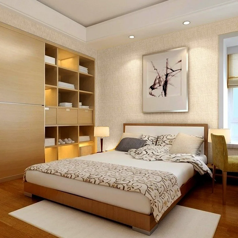 Modern PVC Wall Paper Solid hotel Wallpaper Strip for Bedroom Walls pvc waterproof interior decoration wallpaper for bar Modern PVC Wall Paper Solid hotel Wallpaper Strip for Bedroom Walls pvc waterproof interior decoration wallpaper for bar