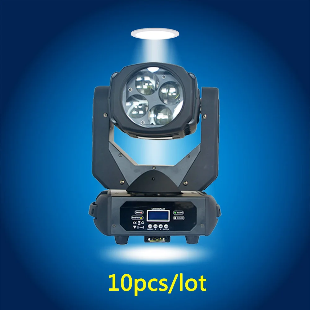 

10/set 4x25w mini beam/4x25w led beam moving head