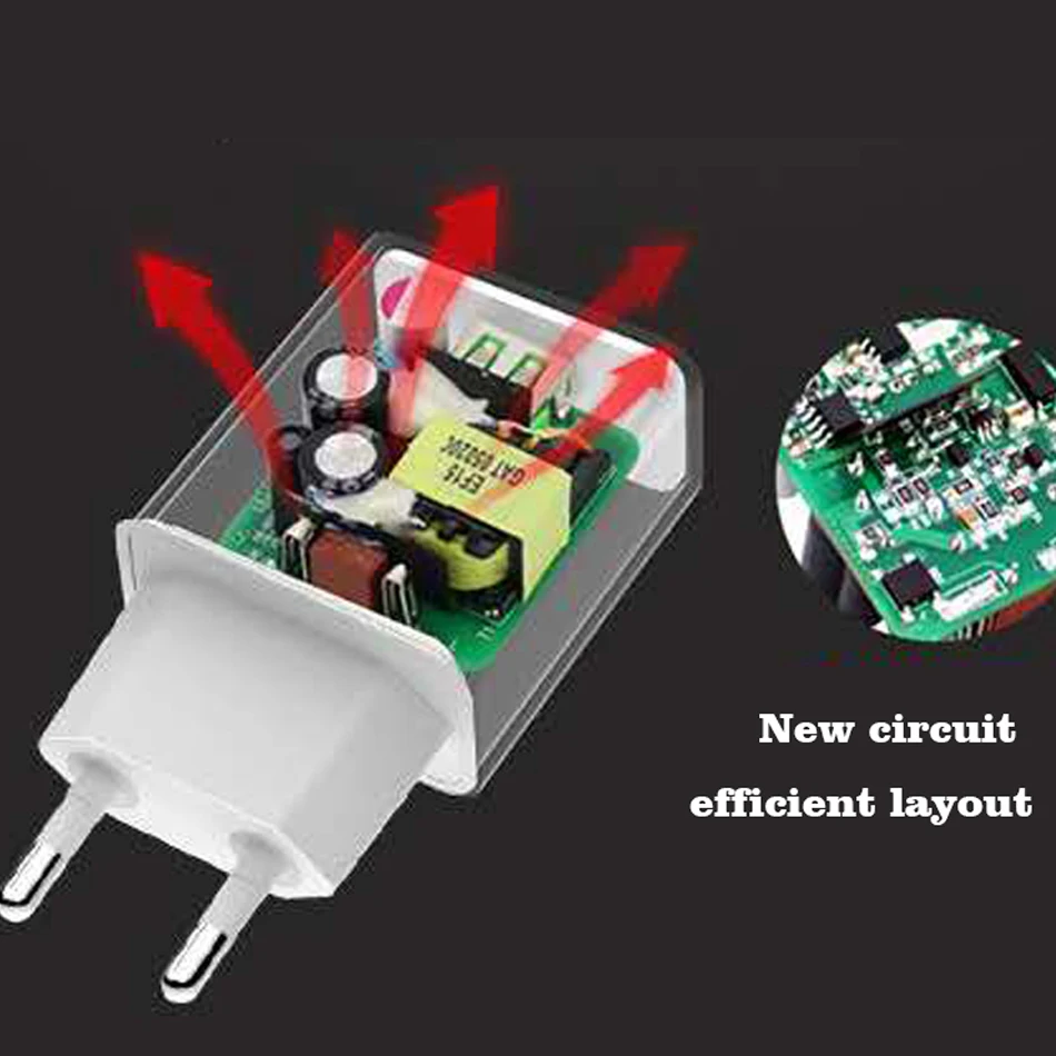 Fiuzd USB Charger 18W Quick Charge 3.0 Mobile Phone Charger for iPhone Fast QC 3.0 Charger for Huawei Samsung Galaxy S8 S9+ S1088