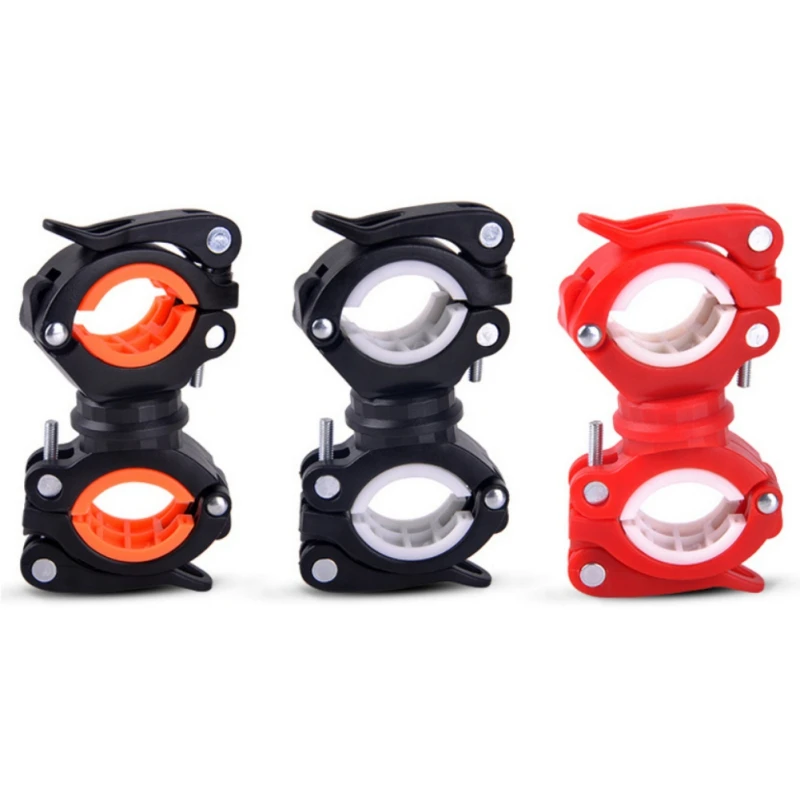 

Bicycle Flashlight Clip Stand Universal Bike Handlebar Torch Holder Mount 360 Degree Rotation Cycling Lamp Bracket Accessories