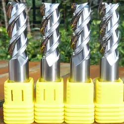 Обм резки HRC55 3 Флейта 14 мм 16 мм 18 мм 20 мм легированнаякнопка твердосплавные фрезерные пластины Вольфрам Сталь фрезерный станок для ALU