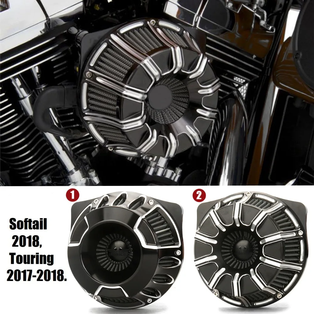 CNC воздухозаборник для harley 107 114 117 двигатель Touring FLHX FLHR FLHT FLHXS CVO воздушный фильтр для softail FLSTF touring 18