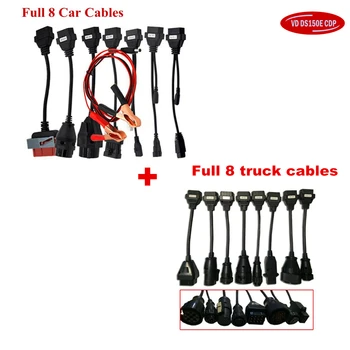 

full 8 car cables +Full 8 truck cables VD DS150E CDP For delphis VDIJK Autocoms pro Multidiag OBD2 OBD Diagnostic Interface Tool