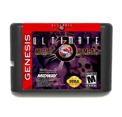 Ultimate Mortal Kombat 3 16 бит sega MD игровая карта для sega Mega Drive для Genesis