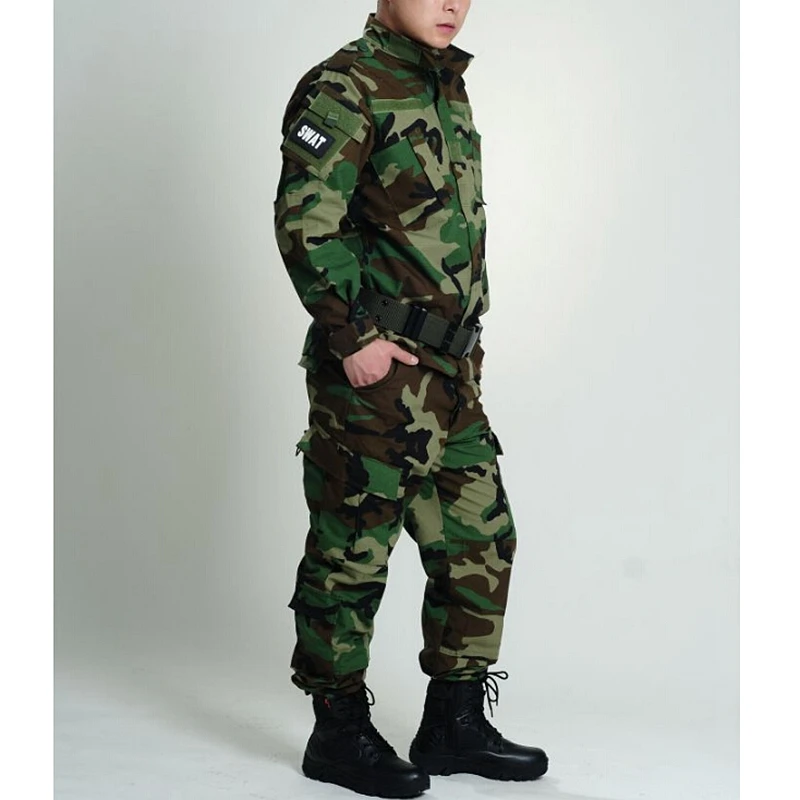 Новая армейская БДУ Военная Униформа камуфляж тактические рубашки и тактические брюки CS поле Армейский Камуфляж охотничий костюм USMC CP ACU ATACS