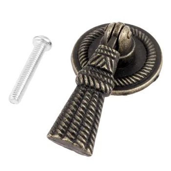 1Pc 28x50mm Vintage Bronze Door Drawer Pull Handle Knobs Kitchen Cabinet Jewelry Box Furniture Hardware Cupboard Cabinet Handle