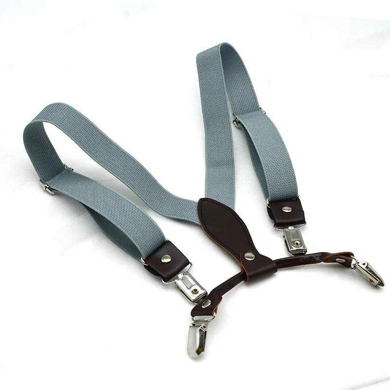 Новый подтяжки Детские сплошной узор 4 зажимы на для женщин эластичные Y Форма