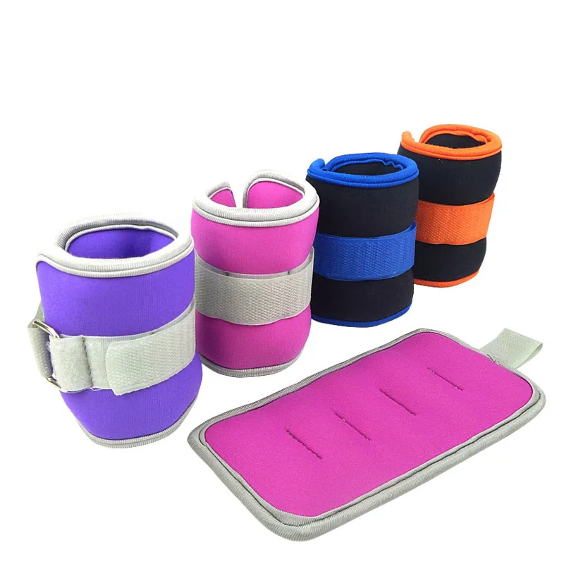 

0.25kg*2 Adjustable Ankle Wrist Fitness Sand Bag Weights Straps Strength For Training Exercise Running SandBag