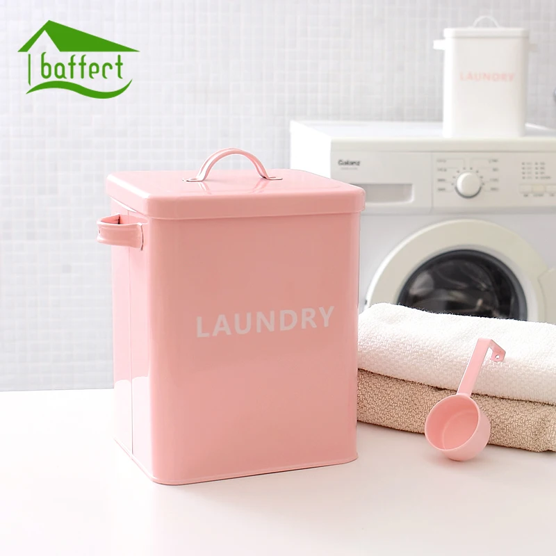 

New Kitchen Bathroom Storage Organizer 5L Grain Rice Storage Container Washing Powder Container Sealed Box with Spoon