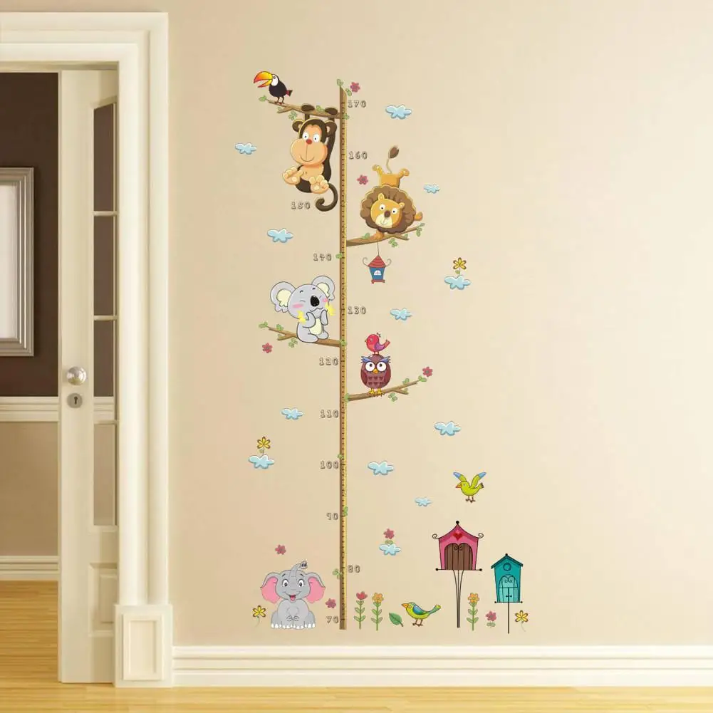 

2019 New Kids Child Height Chart Measure Wall Sticker Underwater World for Kids Rooms Height Chart Ruler Wall Decals Home Decor