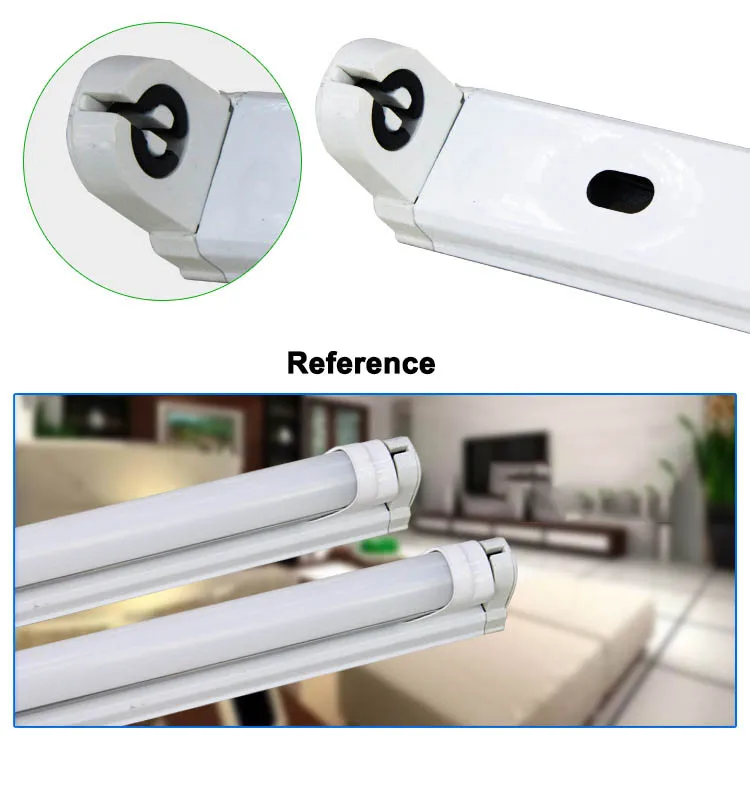 T8 приспособление 4 фута Светодиодная трубка поддержка 120 см 1200 мм светодиодный светильник встроенный светильник Inron, 6 шт./лот