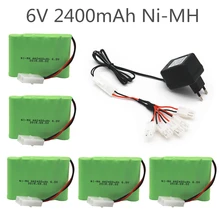 6 v 2400mah AA Ni-MH аккумулятор с зарядным устройством большой емкости электрический игрушечный аккумулятор дистанционный автомобиль корабль Робот перезаряжаемый 6 v Tamiya