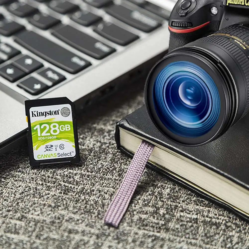Kingston SD Memory Card 32gb 64gb 128gb Canvas Selet SDHCSDXC UHS-1 80MBS Class 10 HD video Flash SDCard for Digital Camera (2)