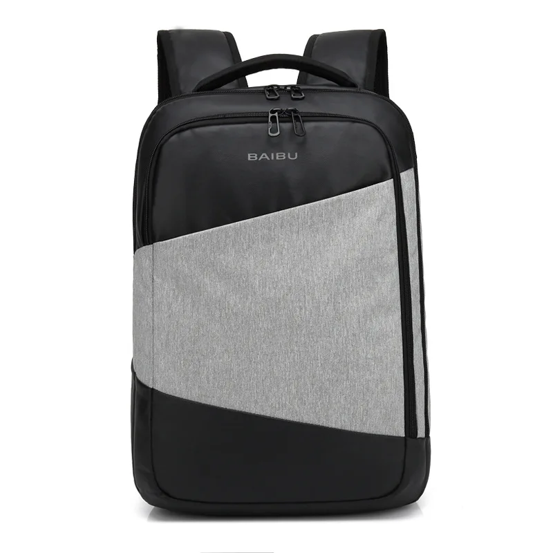 

Anti Theft 15.6 Inch Laptop Backpack Bag School Zaino Pc Mochila Notebook Black Business Rugzak Gray USB Charging Backpack Men