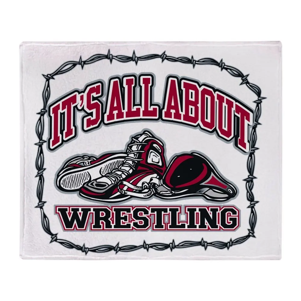 

It's All About Wrestling Soft Fleece Throw Blanket Blanket Fleece Blanket Sofa/Bed/Plane Travel Plaids Bedding Towel