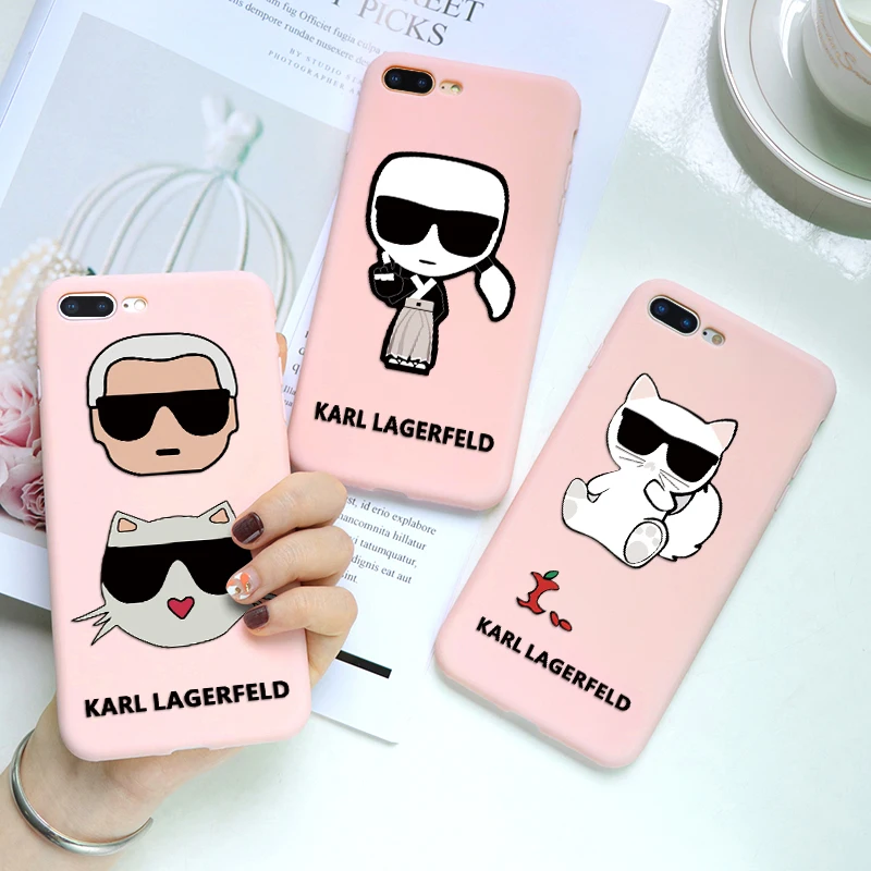 

Print Funny Cute Pink Coque Phone Case For iPhone X XR XS Max 7 8 6 6S Plus For iPhone 5 5S SE Case Soft TPU Silicone Back Cover
