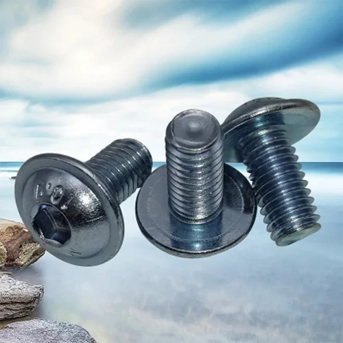 

5pcs M8 10.9 level Mushroom head bolt Semi-rounds heads Allen screw Round cup with pad Hexagon socket screw Galvanized