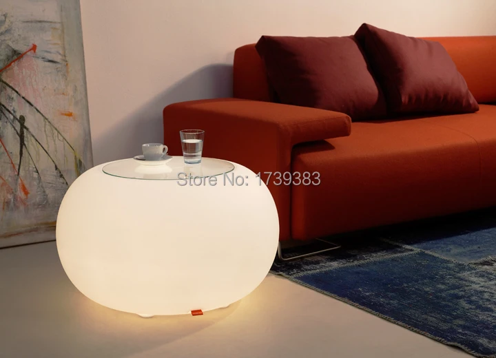 

Remote Control BUBBLE OUTDOOR LED waterproof Coffee Table Light LED Multi - ROUND Modern Drum Furniture for indoor/outdoor