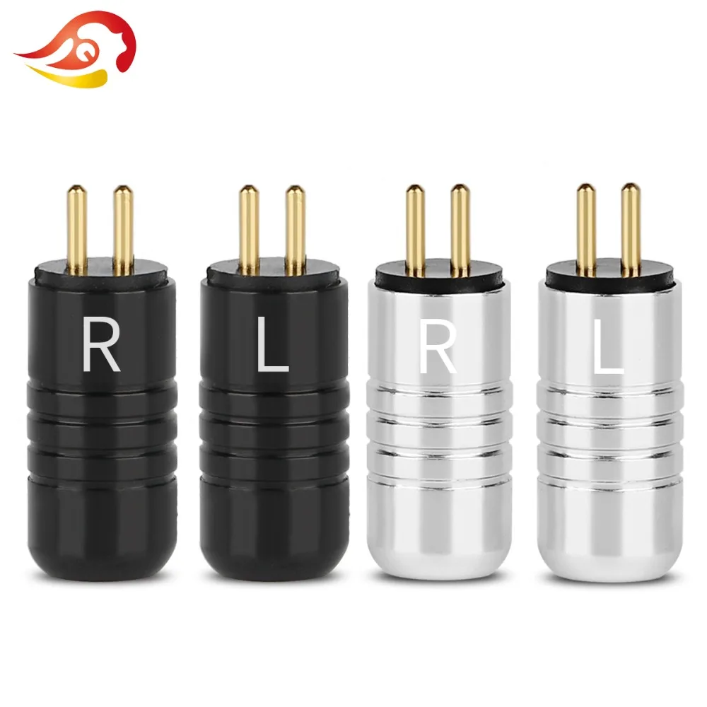 

QYFANG 1 Pair Aluminum Alloy 0.78mm Earphone Pins DIY Plug For JH Audio JH16 JH11 Pro Solder Wire Connector Audio Jack Adapter