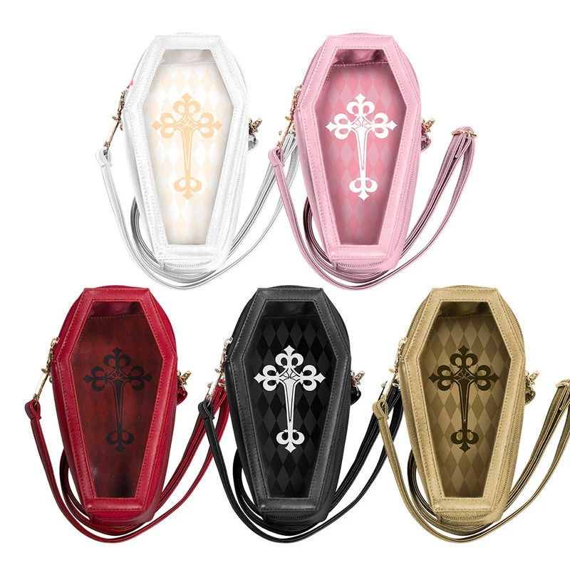 

Gothic Banpaia Vampire Coffin Transparent Ita Bag OB11 Bjd Nendoroid Doll Lolita Girl Kawaii Storage Box Itabag Shoulder Bag