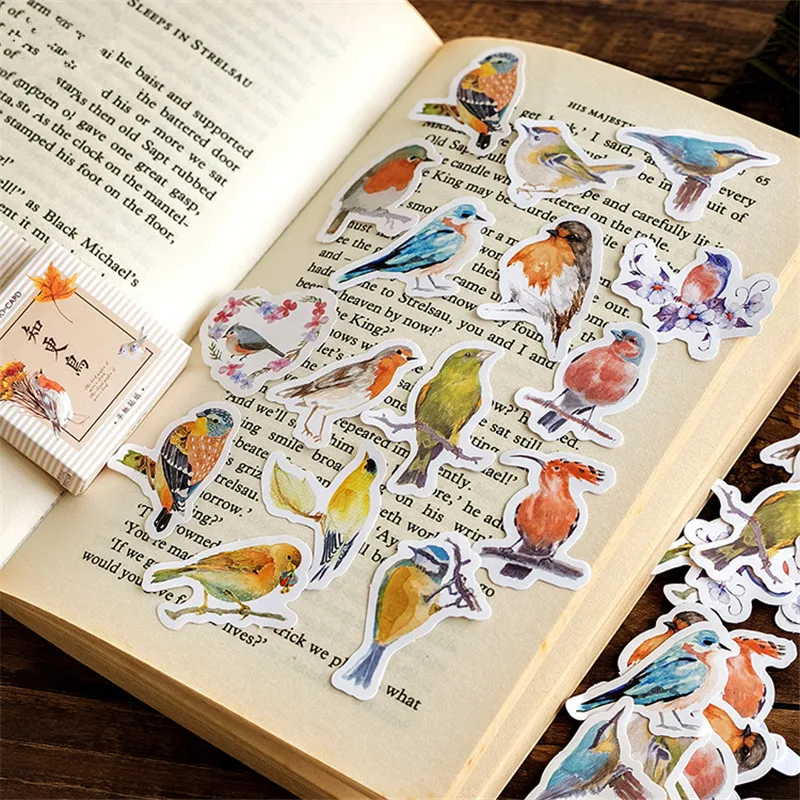

Robins Birds Decorative Stickers Adhesive Stickers DIY Decoration Diary Stationery Stickers Children Gift