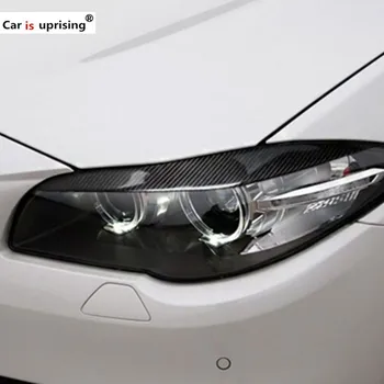 

Carbon Fiber Headlights Eyebrows Eyelids for BMW F10 5 series Car Stickers Front Headlamp Eyebrows Trim Cover CAR Accessories